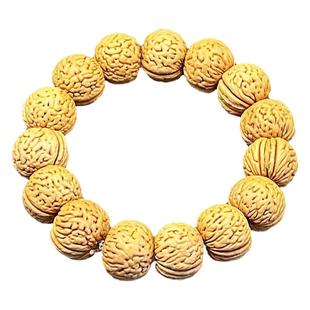 桃核手串野生山桃胡苹果园磨盘柳叶宽脐边肚脑蚂蚁纹文玩手持男女