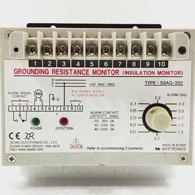 WESTRONICS SBAG-202 GROUNDING RESISTANCE MONITOR (INSULATION