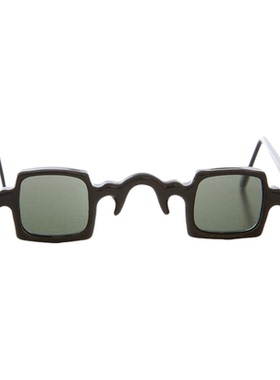 小巧有趣方形小镜片拍照太阳眼镜