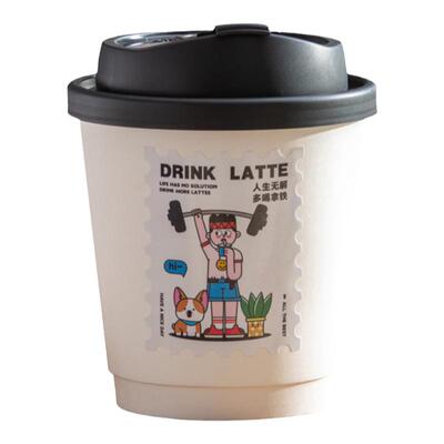 邮票水果咖啡茶杯贴纸标签可爱