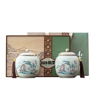 高档茶叶包装盒空礼品盒2026新款明前绿茶信阳毛尖礼盒空盒高级感