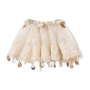 Masion Wester2025秋季新品设计官方法绣缝贝壳扇形发夹饰品