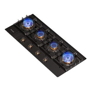 波曼登超宽1200MM燃气灶欧式四眼嵌入式家用天然气灶台猛火灶具