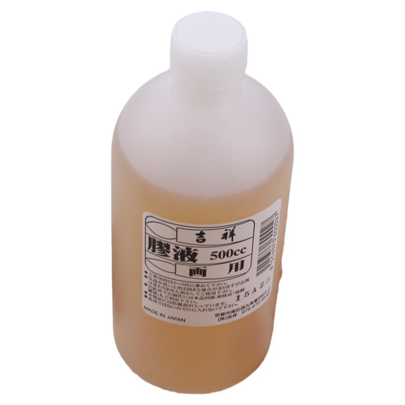 日本樱花吉祥胶液中国画颜彩矿物颜料重彩岩彩专用胶水500CC 0027