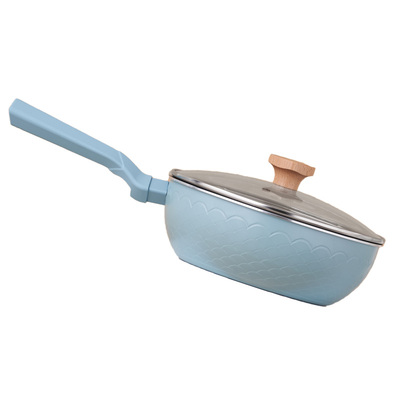 麦饭石小炒锅不粘锅通用