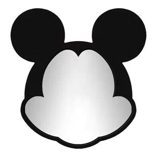 现代简约米奇镜子异形镜发光浴室镜壁挂创意艺术卫浴镜挂墙化妆镜