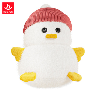 汇乐毛绒小鹅玩偶娃娃公仔宝宝6个月婴幼儿抓握安抚按压发声玩具