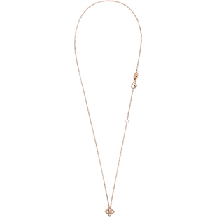 【节日礼物】ROBERTO COIN/珂瑛PRINCESS FLOWER 小号18k钻石项链