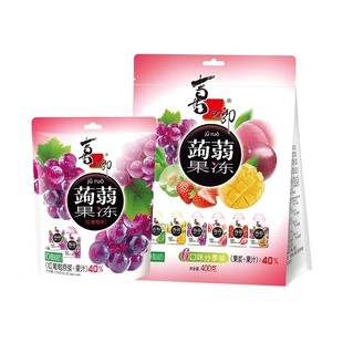 【综艺同款】喜之郎蒟蒻果汁果冻混合口味挤食袋装解馋分享零食