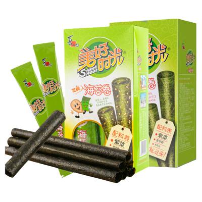 美好时光海苔卷27g原味芝麻夹心