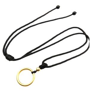 沙金如意圈 DIY手工抖音同款红绳素圈项链平安扣吊坠小圈素圈戒指