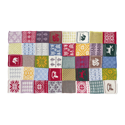 回归线diy羊毛手工编织毛线毯子