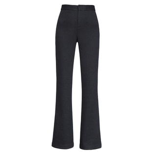 超模神裤醋酸羊毛微喇裤女冬季2025新款加厚毛呢喇叭裤显瘦糯米裤