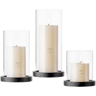 烛台蜡烛北欧浪漫情人节圣诞烛光晚餐灯罩防风欧式民宿氛围西餐厅