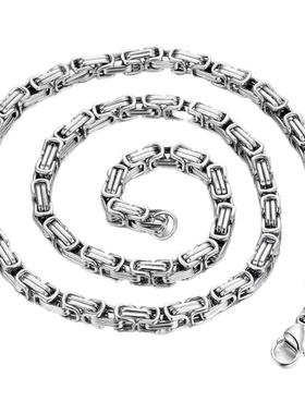 男士项链百搭轻奢高级感粗链素链男强哥同款帝王链高街痞帅锁骨链