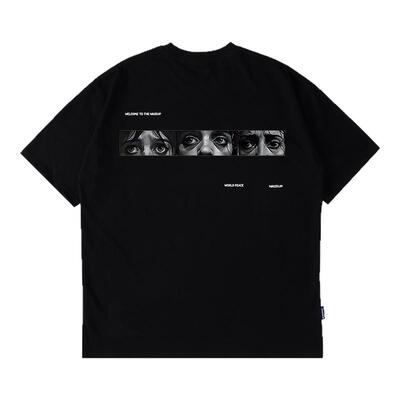 WASSUP信仰和平短袖T恤男夏季