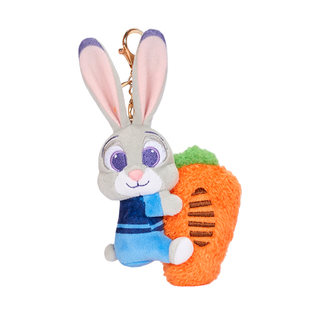 正版朱迪尼克包包挂件迪士尼疯狂动物城毛绒小玩具玩偶钥匙扣礼物