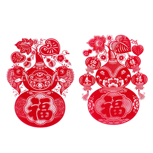 2026马年新品剪纸窗花植绒贴纸新年喜庆装饰贴纸画玻璃门窗静电贴