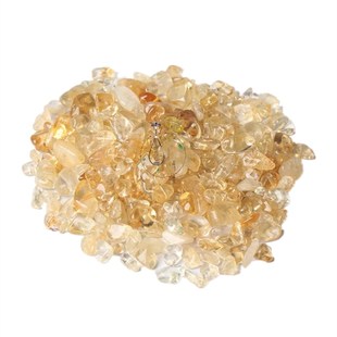 优质保真水晶原石取材巴西黄水晶碎石摆件颗粒家居装聚宝盆饰品