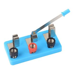 小学四年级下单刀开关单刀双掷开关五5号电池盒红绿灯电路暗盒弹簧卡口螺口小灯座单闸刀双掷U型导线灯泡电路