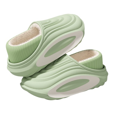 男士冬季厚底保暖加绒棉鞋