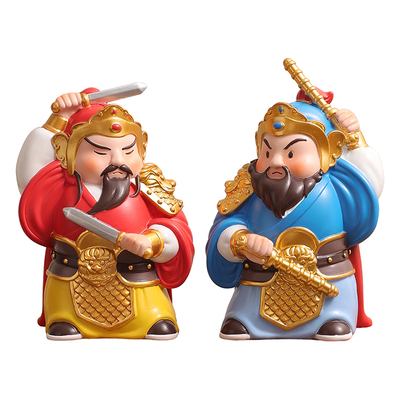 创意门神玄关摆件乔迁入宅礼物