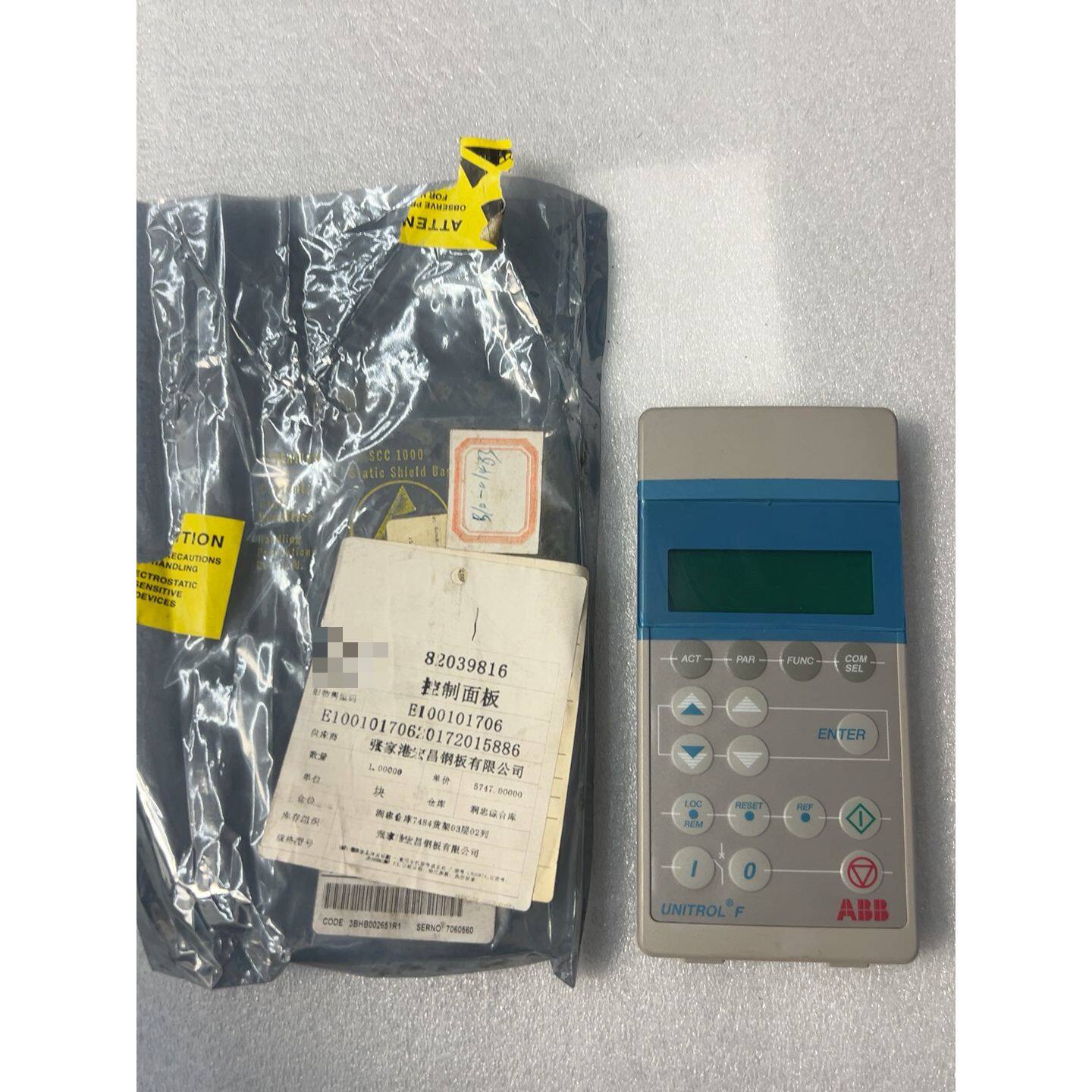 议价可维修ABBUNITROLF励磁控制器操作面板全新库存备件
