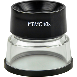 GAOPIN 十倍放大镜 10/15倍高清放大镜圆筒目镜印刷网点看色专用PEAK手持检验放大镜