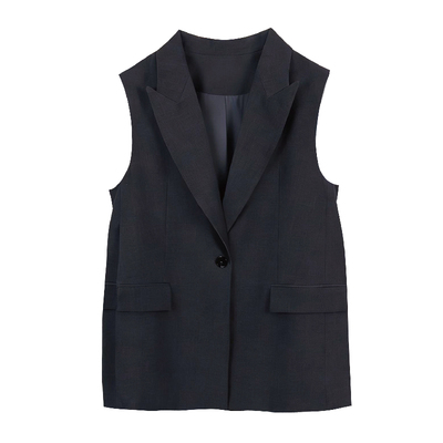 Janeexpress单排扣西装马夹