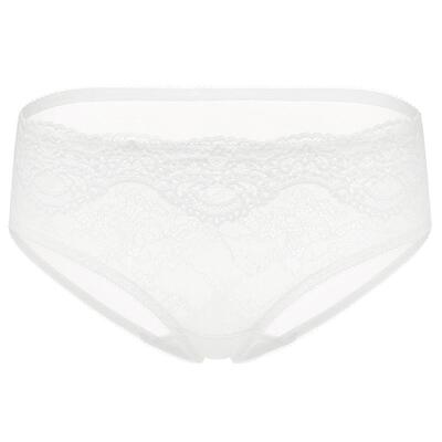 透气网纱纯棉裆底舒适中腰平角裤