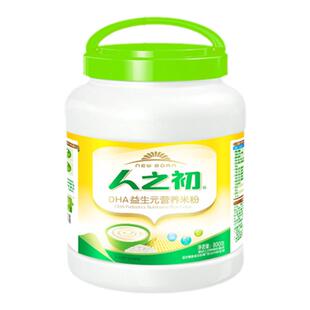 人之初米粉DHA益生元淮山薏米多维铁锌钙婴幼儿米糊钙铁锌800g罐