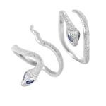 DOACH 蛇戒指女纯银小众设计灵蛇蛇形情侣对戒轻奢高级感蛇年饰品