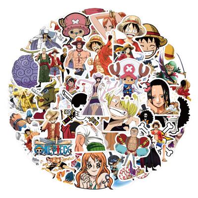 海贼王航海王路飞索隆艾斯恶魔果实贴纸笔记本电脑手机滑板车贴画