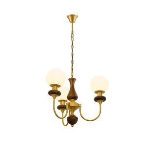 法式美式复古卧室主灯书房吊灯客厅餐厅灯中古风灯具魔豆吸顶灯