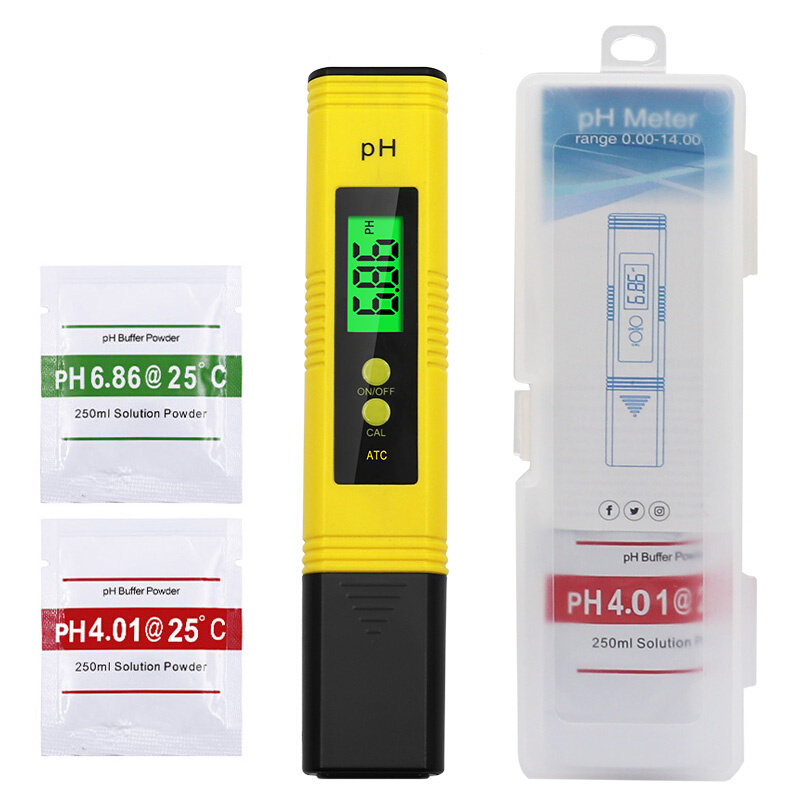 23新PH测试h笔 可携式高精度 PH酸度计 PH监测仪表酸碱度水质检