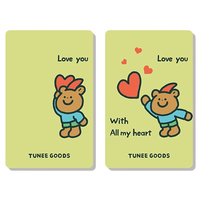朴坊TUNEEGOODS小熊3D立体光栅卡