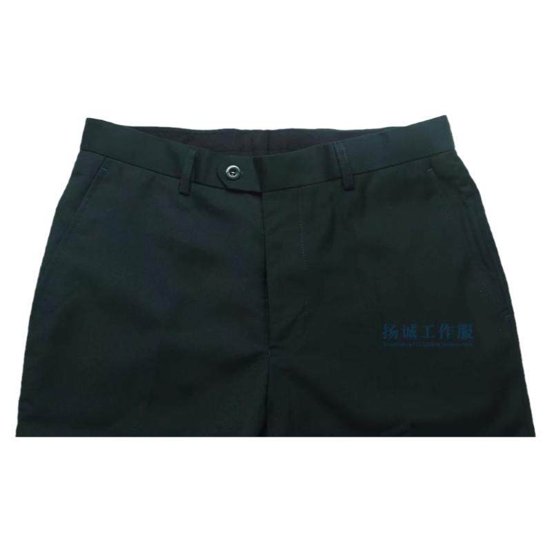 大码邮政储蓄银行藏青色女西裤