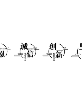办公室墙面装饰文化墙贴纸