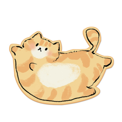 苏雅卖萌猫咪异形鼠标垫新款小号
