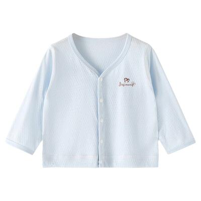 宝宝纯棉薄款开衫长袖空调服外套