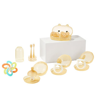 牙胶婴儿防吃手小月龄磨牙棒蘑菇牙咬胶宝宝口欲出牙期3-4月玩具