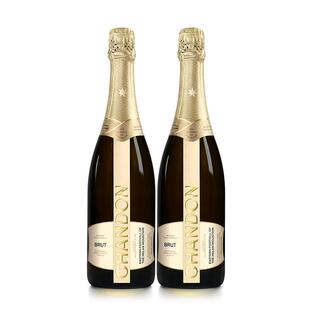 官方直营 夏桐Chandon天然起泡酒高泡葡萄酒750ml*2高级起泡酒