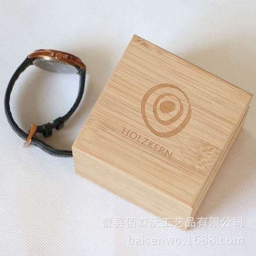 跨境厂家供应福建楠竹竹木礼品盒包装竹内衬手表绒布首饰木盒