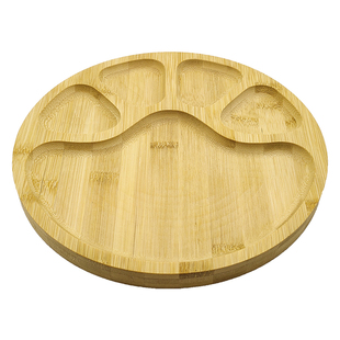 干果收纳盒竹坚果盒竹木分格带盖水果盘中式家用零食盘客厅干果盘