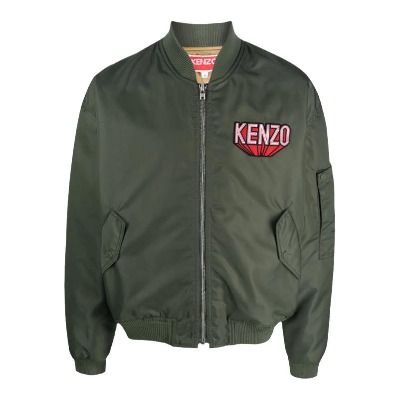 KENZO字母LOGO刺绣飞行员夹克