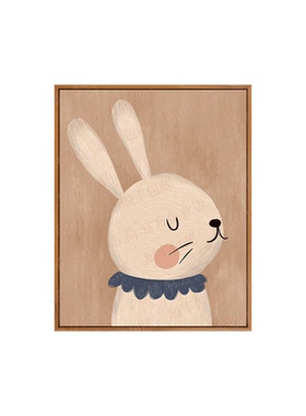 瓦简原创手绘萌物集卡通装饰画