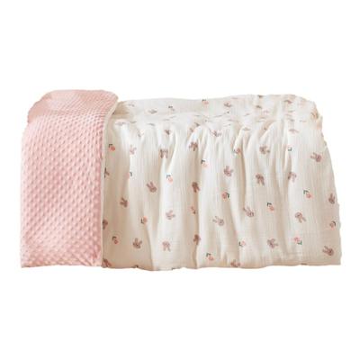 婴儿被套纯棉豆豆绒婴儿120x150