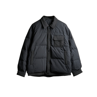 Tobefly层次感同色拼接翻领夹克羽绒服冬季商务通勤保暖外套88353