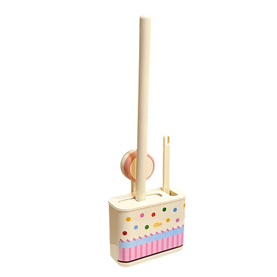 吸盘壁挂式马桶刷置物架