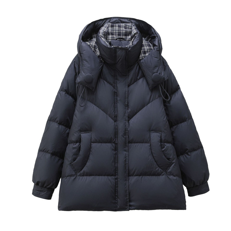 大码羽绒服女宽松冬装200斤胖mm
